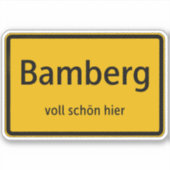 Bamberg Aufkleber Sticker Autoaufkleber シール (正面)