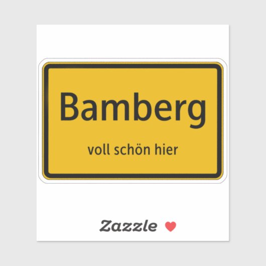 Bamberg Aufkleber Sticker Autoaufkleber シール (シート)