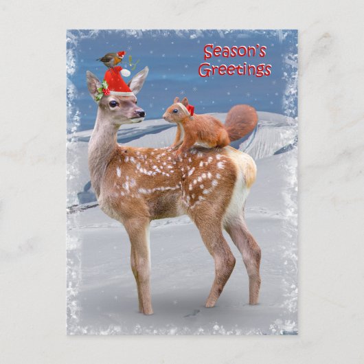 BambiとFriendsはがき ポストカード (正面)