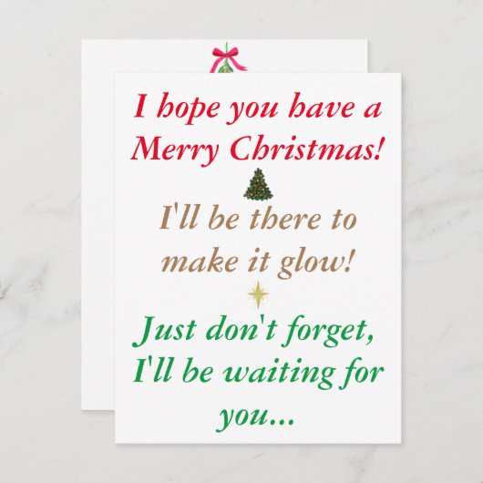 BambiのおもしろいクリスマスカードV2 シーズンカード (正面/裏面)