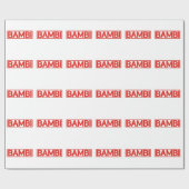 Bambiのスタンプ ラッピングペーパー (フラット)