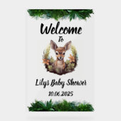 Bambi acrylic Baby shower sign アクリルサイン (正面)