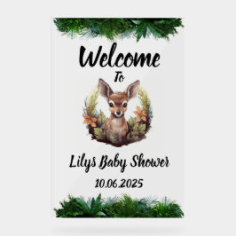 Bambi acrylic Baby shower sign アクリルサイン