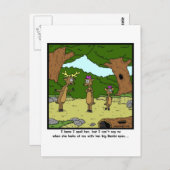 Bambi Eyes：鹿マンガ ポストカード (正面/裏面)