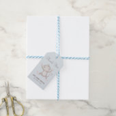 Bambino Boy Baby Showerありがとう ギフトタグ (より糸付き)