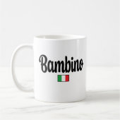 Bambino Italian Flag Mug コーヒーマグカップ (左)