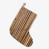 Bamboo barrier screen fence スモールクリスマスストッキング (正面 (吊り時))