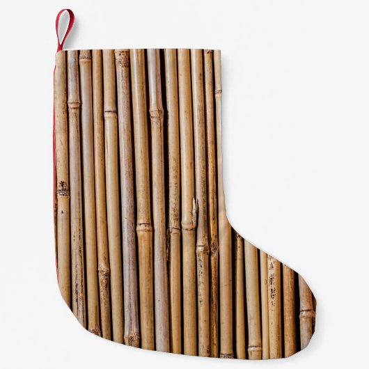 Bamboo barrier screen fence スモールクリスマスストッキング (正面)