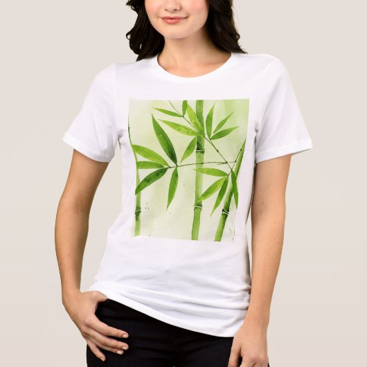  Bamboo branches トライブレンドＴシャツ (正面)