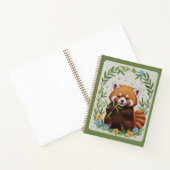 Bamboo Buddy Embroidered Red Panda Journal ノートブック (内部)