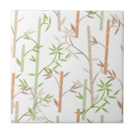 Bamboo Foliage Oriental Greenery Leaves タイル