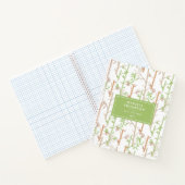 Bamboo Foliage Oriental Greenery Leaves ノートブック (内部)