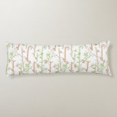 Bamboo Foliage Oriental Greenery Leaves ボディピロー (裏面)