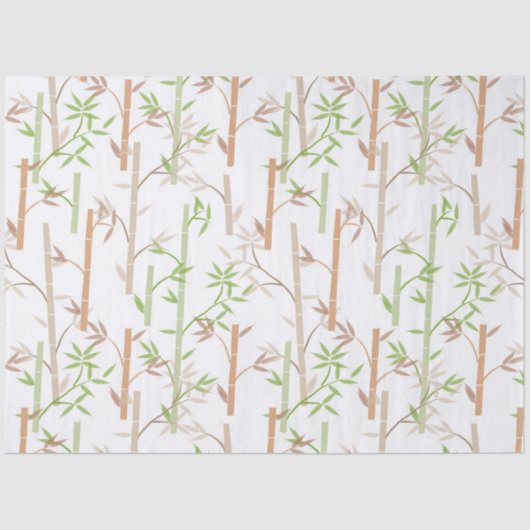 Bamboo Foliage Oriental Greenery Leaves 薄葉紙 (正面)