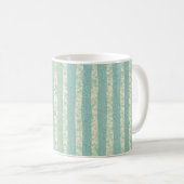 Bamboo Forest Stripe - Jade Breeze Mug コーヒーマグカップ (正面右)