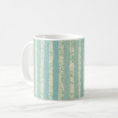 Bamboo Forest Stripe - Jade Breeze Mug コーヒーマグカップ (正面左)