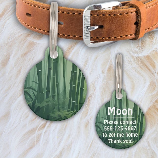 Bamboo Forest with River ペット　ネームタグ (クリエイターアップロード済み)