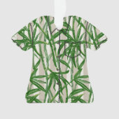 Bamboo Jungle Hawaiian Stripe - Green オーナメント (正面)