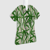 Bamboo Jungle Hawaiian Stripe - Green オーナメント (正面)