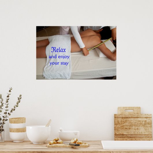 Bamboo Massage ポスター (キッチン)