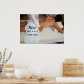 Bamboo Massage On Ribs ポスター (キッチン)