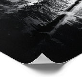 Bamboo Path at Night – Yin | Japanese Zen Wall Art ポスター (角)