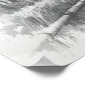 Bamboo Path in Light -Yang | Japanese Zen Wall Art ポスター (角)