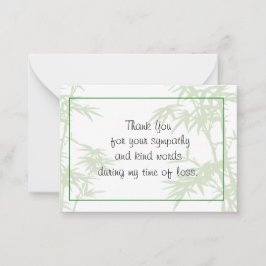 Bamboo Plants Thank You Card ノートカード