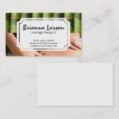 Bamboos | Back Massage | Therapy Health 名刺 (正面/裏面)