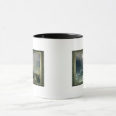 Bamburghの城、ノーサンバーランド マグカップ (中央)