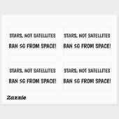 Ban 5G宇宙ステッカー 長方形シール (シート)