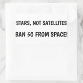 Ban 5G宇宙ステッカー 長方形シール (バッグ)