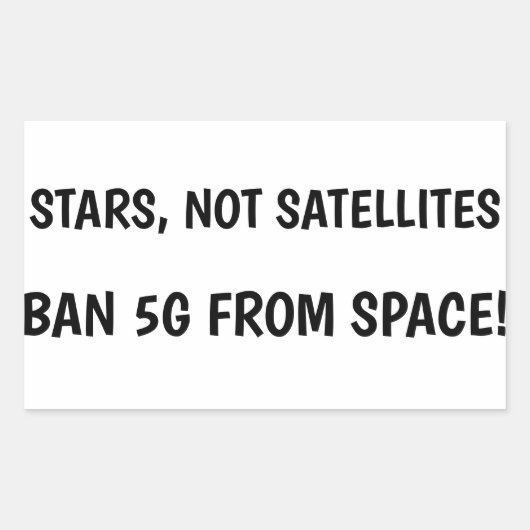 Ban 5G宇宙ステッカー 長方形シール (正面)