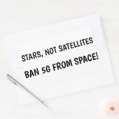 Ban 5G宇宙ステッカー 長方形シール (封筒)