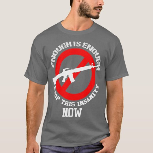 Ban Assault Rifles NOW Ban AR15 Guns Tシャツ (正面)