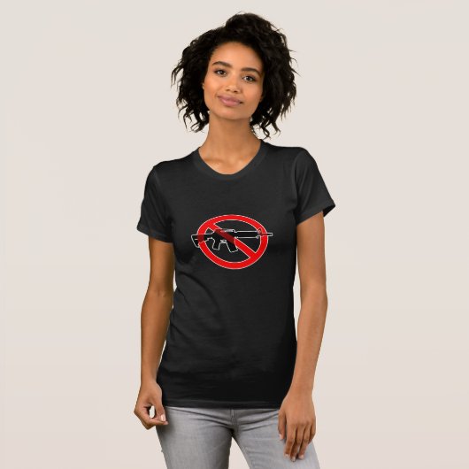 Ban Assault Weapons - Circle Slash Tシャツ (正面フル)