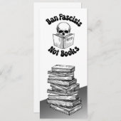 Ban Fascists Not Booksブックマーク セーブザデート (正面/裏面)