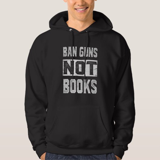Ban Guns Not Books Tee Read Books Lover_1 パーカ (正面)