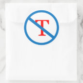 Ban Tステッカー ラウンドシール (バッグ)