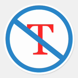 Ban Tステッカー ラウンドシール