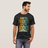 Ban The Fascists Save The Books  Book  Worm Nerd 1 Tシャツ (正面フル)