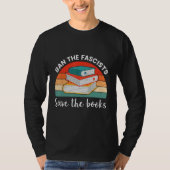 Ban The Fascists Save The Books  Book  Worm Nerd Tシャツ (正面)