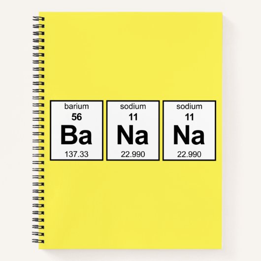 BaNa周期表 ノートブック (正面)