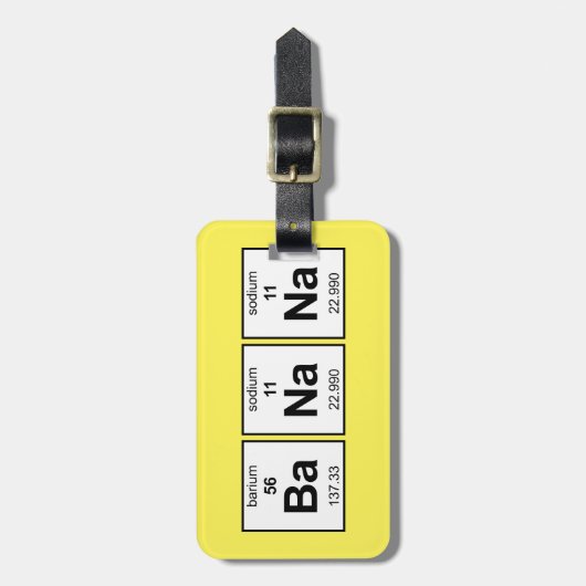 BaNa周期表 ラゲッジタグ (正面縦)