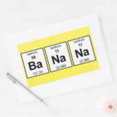 BaNa周期表 長方形シール (封筒)