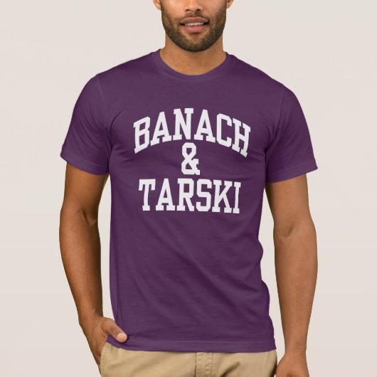 Banach及びTarskiのTシャツ Tシャツ (正面)