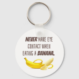 BANANAギフトおもしろいは絶対に目を連絡作らないときに… キーホルダー