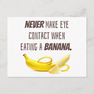 BANANAギフトおもしろいは絶対に目を連絡作らないときに… ポストカード