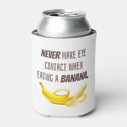 BANANAギフトおもしろいは絶対に目を連絡作らないときに… 缶クーラー (缶正面)