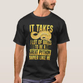 Banana Ball Python引用文for a Ball python 1 Tシャツ (正面)